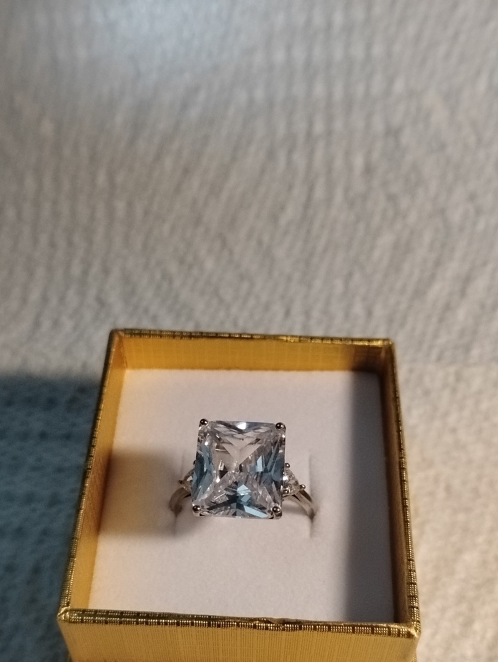 Radiance by Absolute Simulated Diamond Ring Size 9